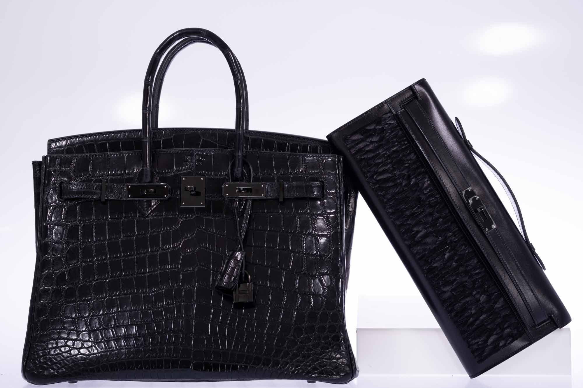 Hermès Birkin 35 SO BLACK Matte Niloticus Crocodile PVD Hardware