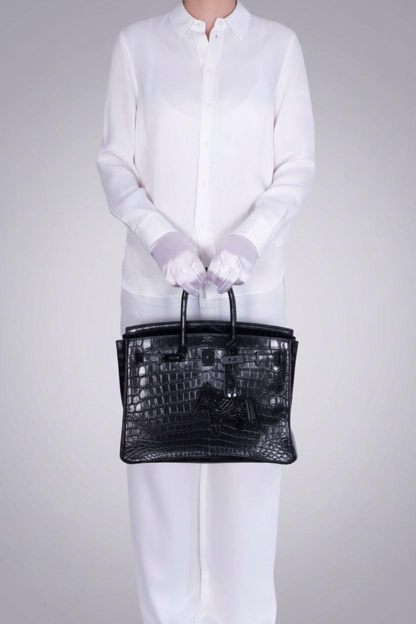 Hermès Birkin 35 SO BLACK Matte Niloticus Crocodile PVD Hardware