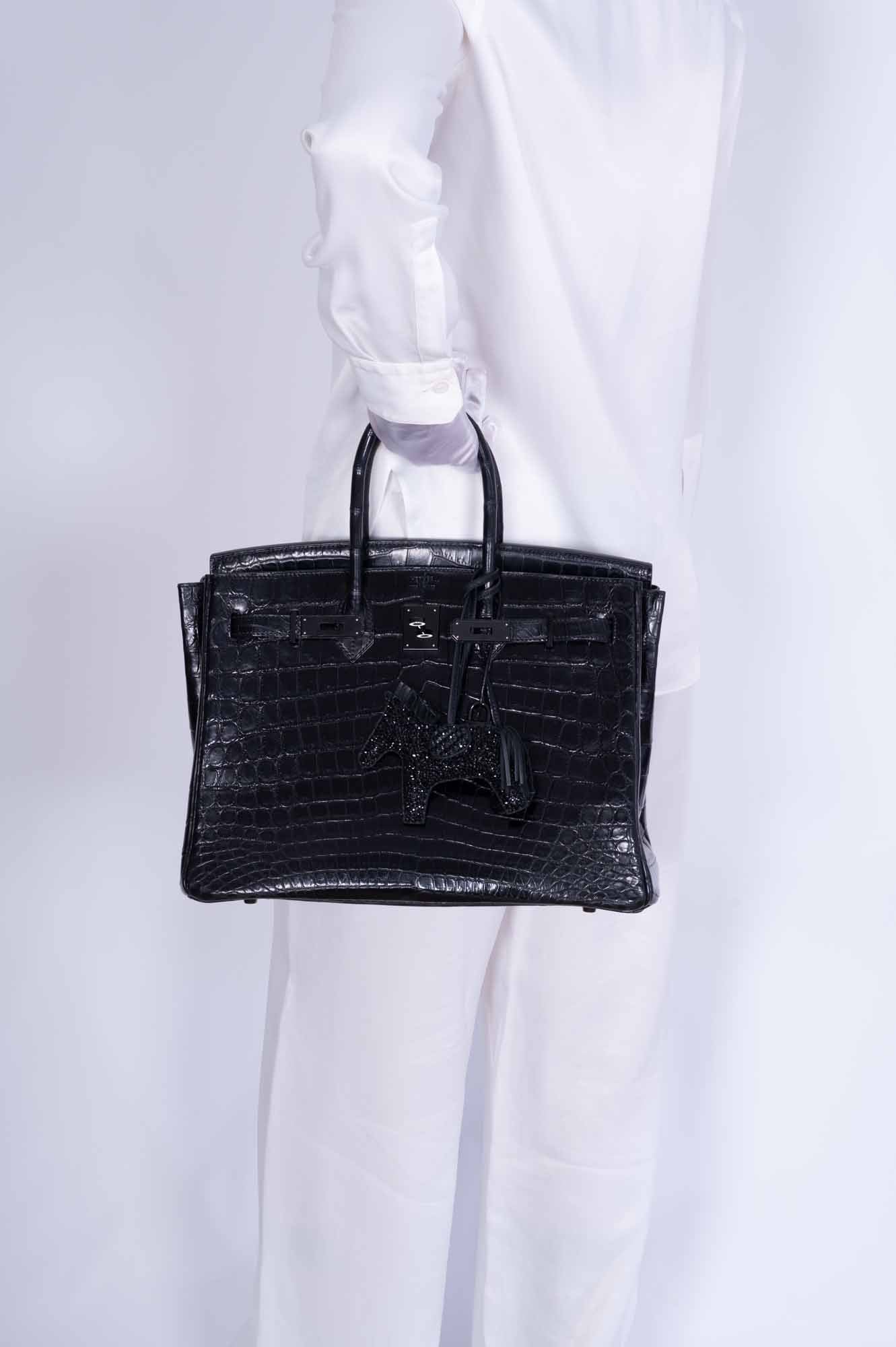 Hermès Birkin 35 SO BLACK Matte Niloticus Crocodile PVD Hardware