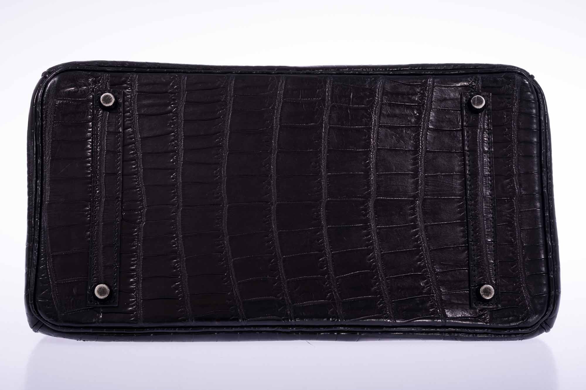 Hermès Birkin 35 SO BLACK Matte Niloticus Crocodile PVD Hardware