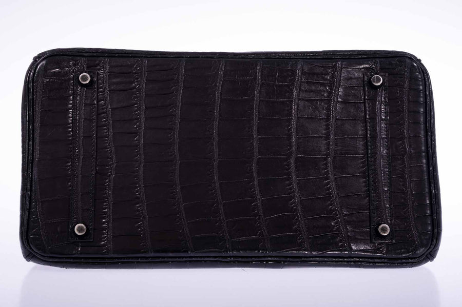 Hermès Birkin 35 SO BLACK Matte Niloticus Crocodile PVD Hardware