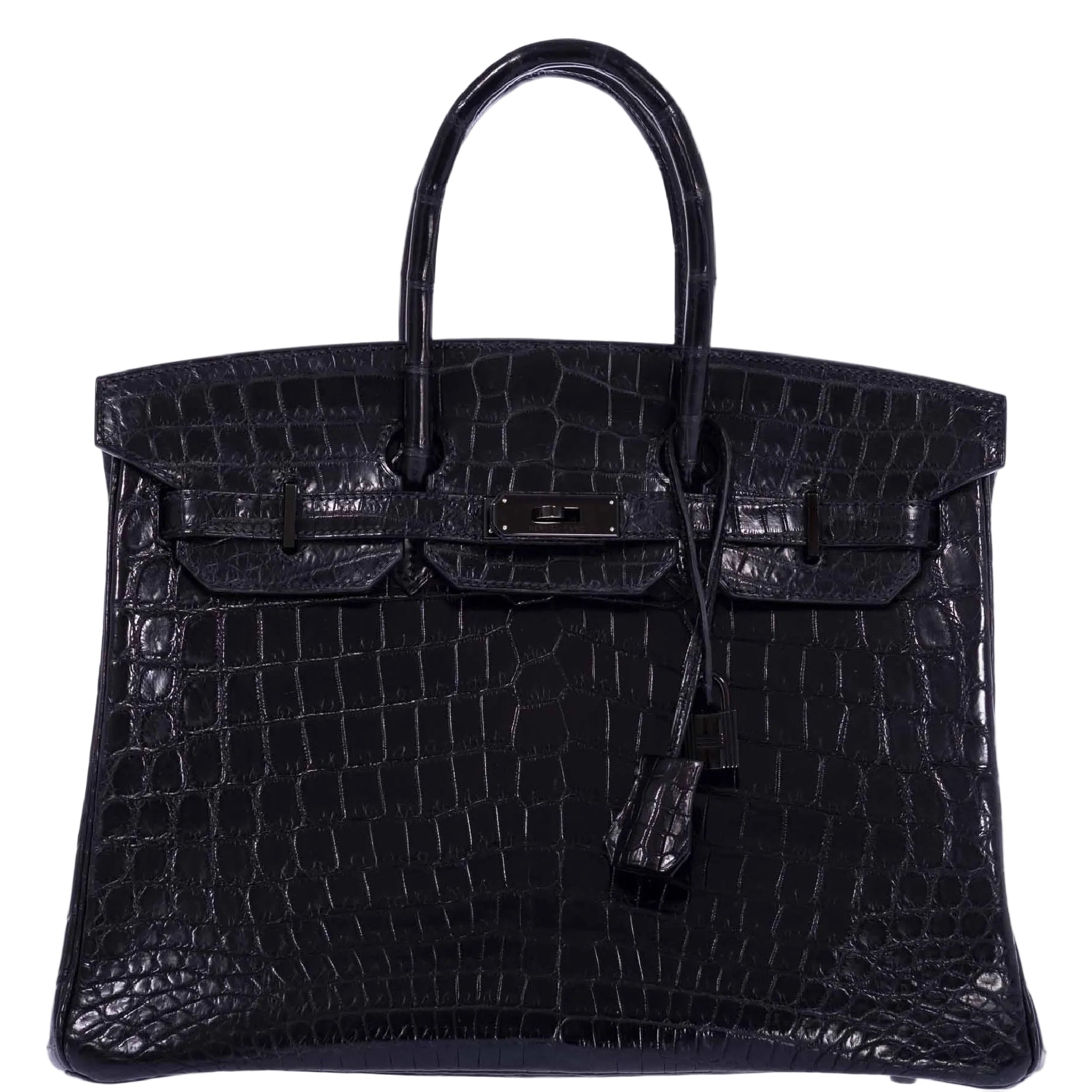 Hermès Birkin 35 SO BLACK Matte Niloticus Crocodile PVD Hardware