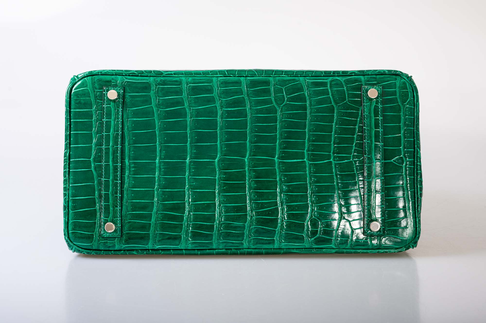 Hermès Birkin 35 Vert Emerald Porosus Crocodile Palladium Hardware