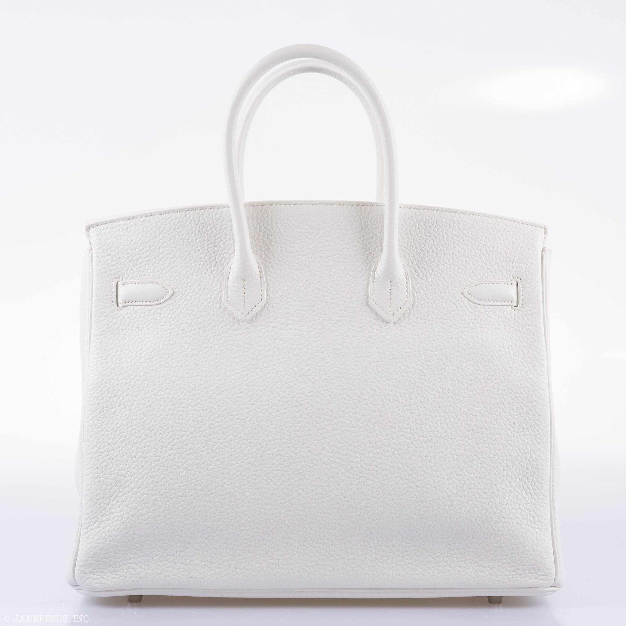 Hermès Birkin 35 White Clemence Palladium Hardware