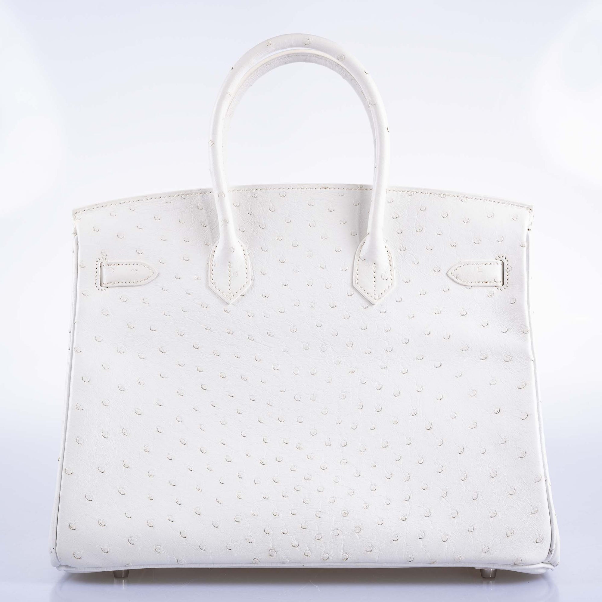Hermès Birkin 35 White Ostrich with Palladium Hardware