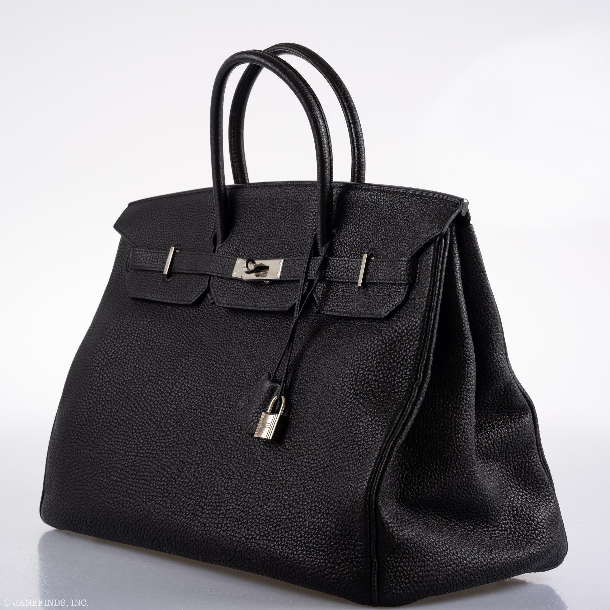 Hermès Birkin 40 Black Togo leather Palladium Hardware