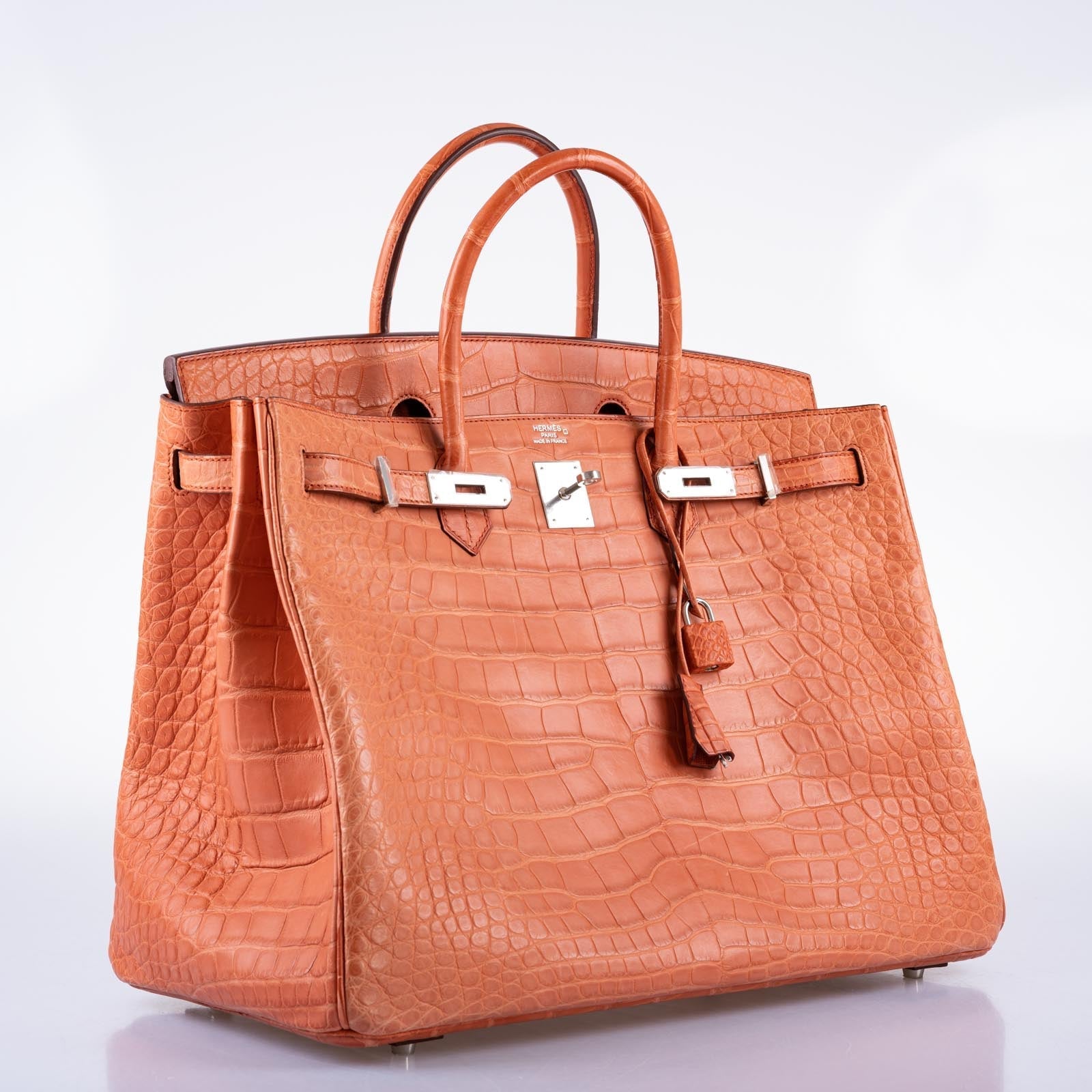 Hermès Birkin 40 Sanguine Matte Alligator Palladium Hardware