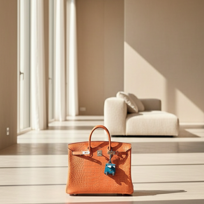 Hermès Birkin 40 Sanguine Matte Alligator Palladium Hardware