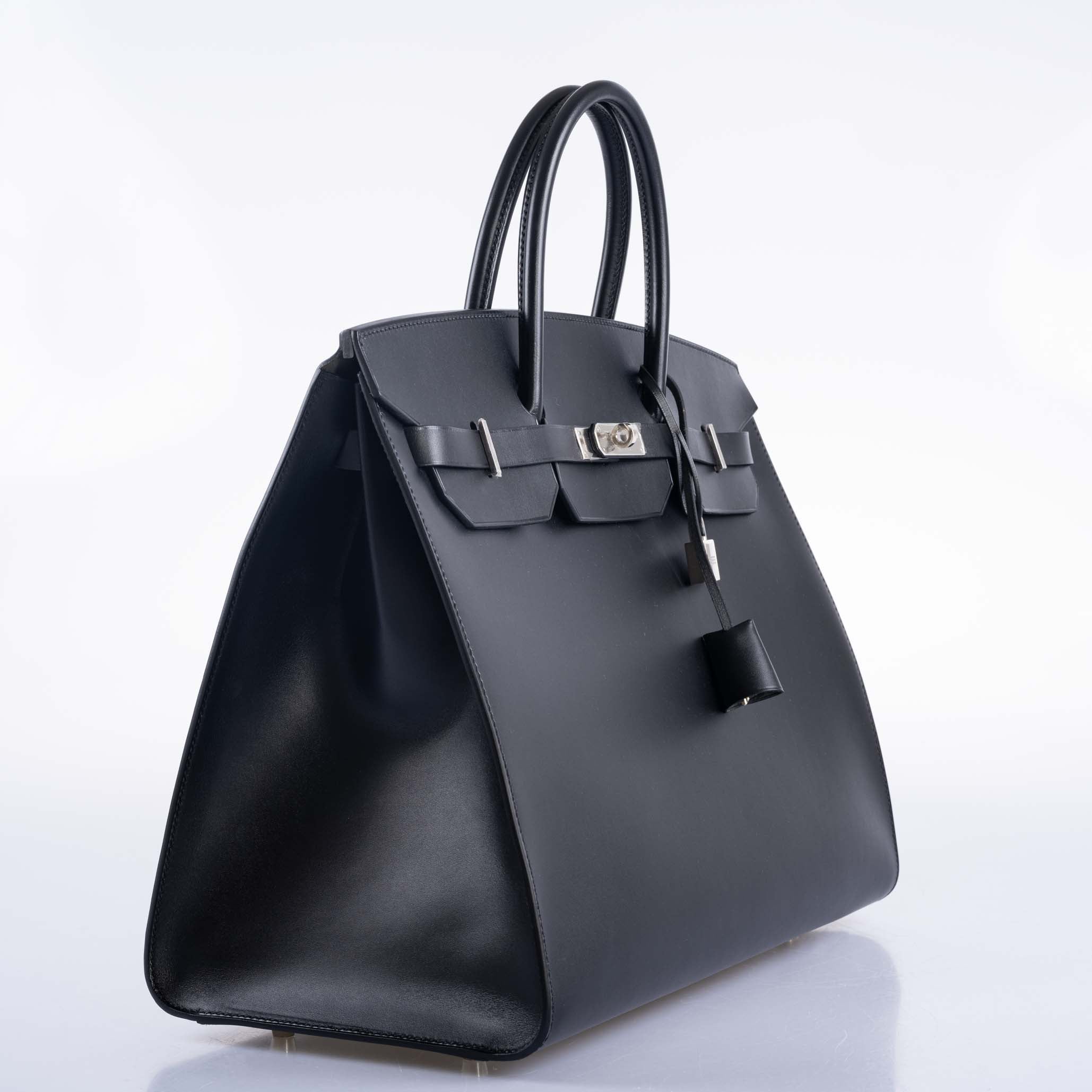 Hermès Birkin 40 Sellier Noir Hunter Vache Palladium Hardware