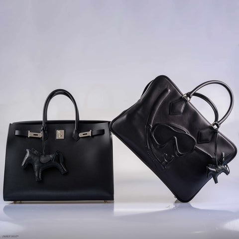 Hermès Birkin 40 Sellier Noir Hunter Vache Palladium Hardware