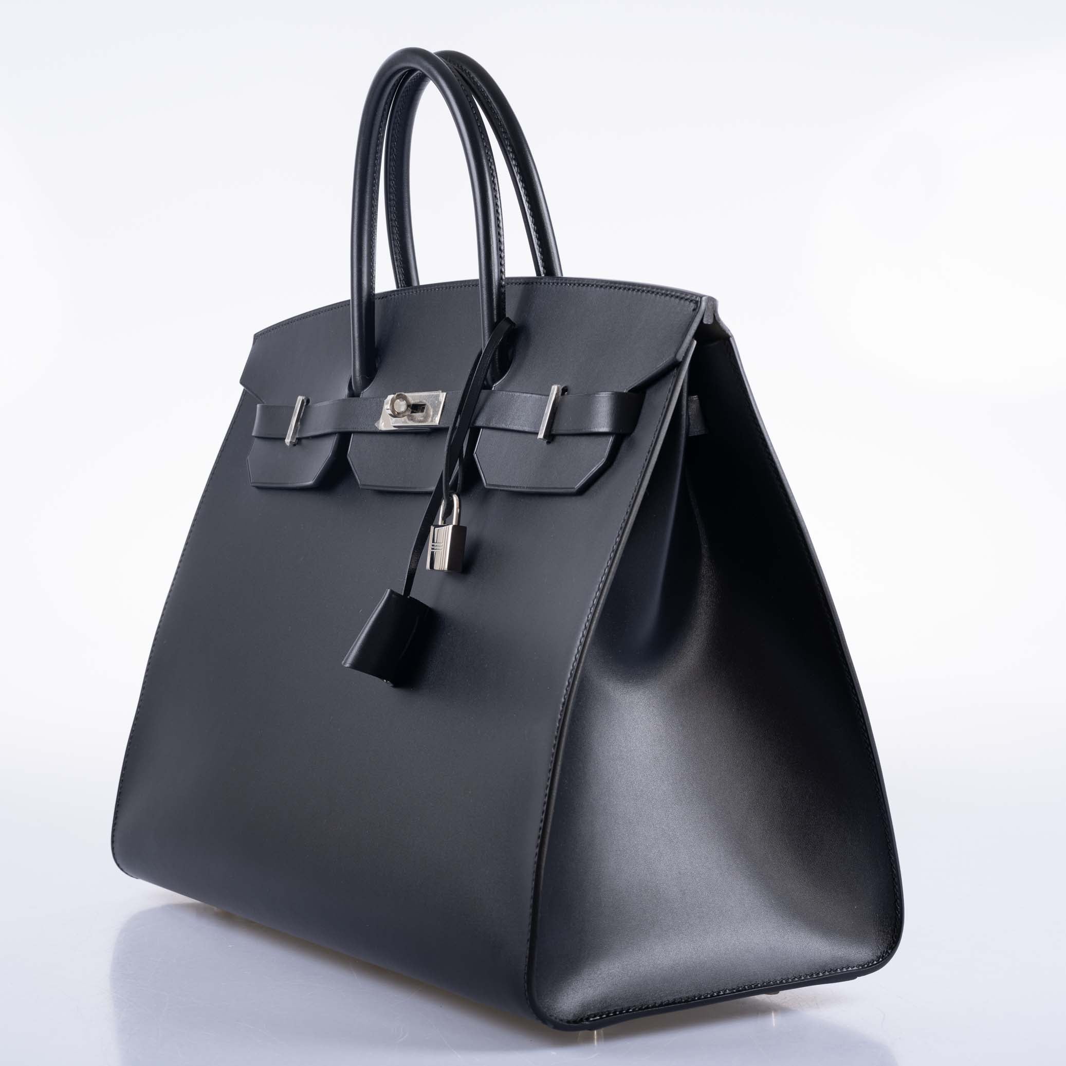 Hermès Birkin 40 Sellier Noir Hunter Vache Palladium Hardware