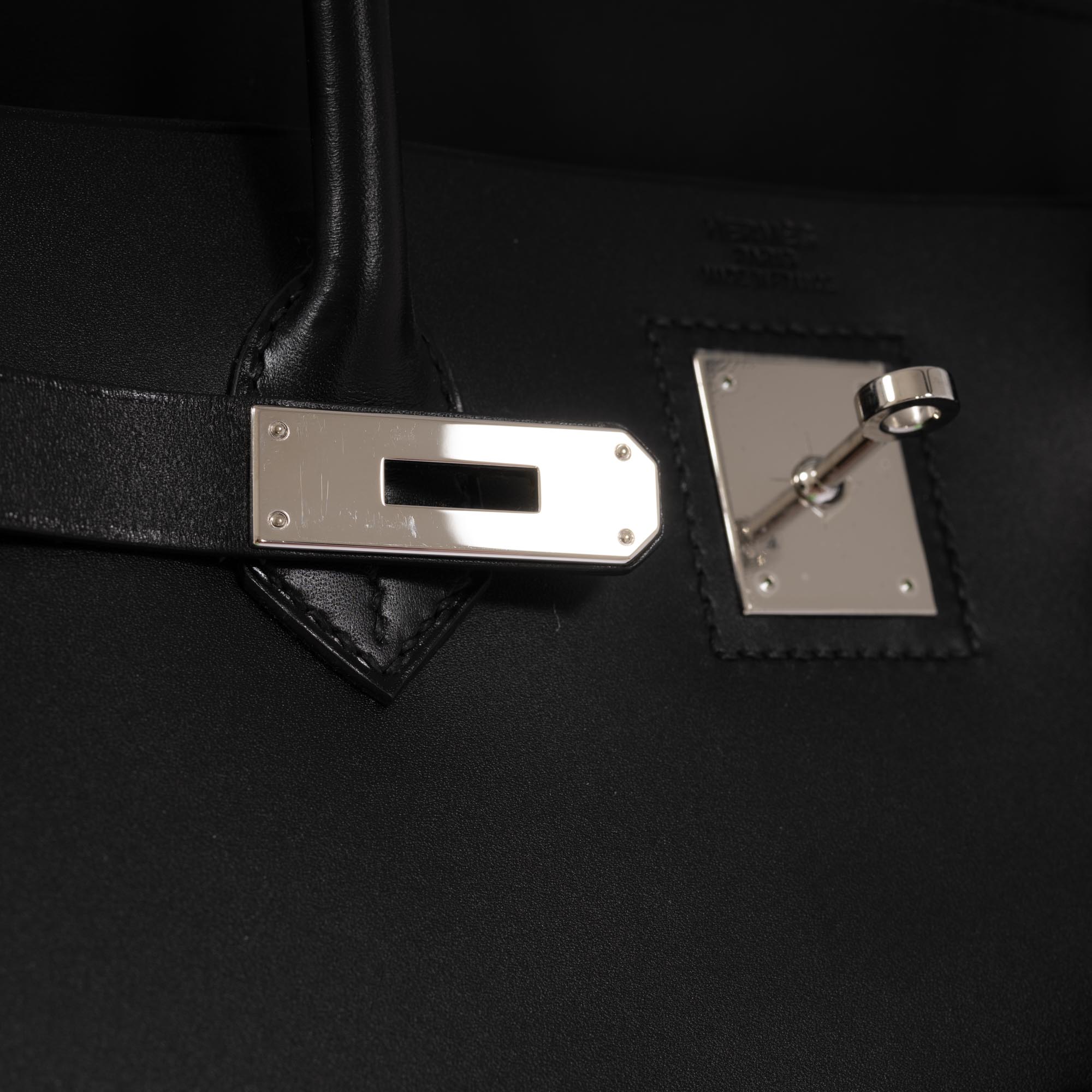 Hermès Birkin 40 Sellier Noir Vache Hunter Palladium Hardware