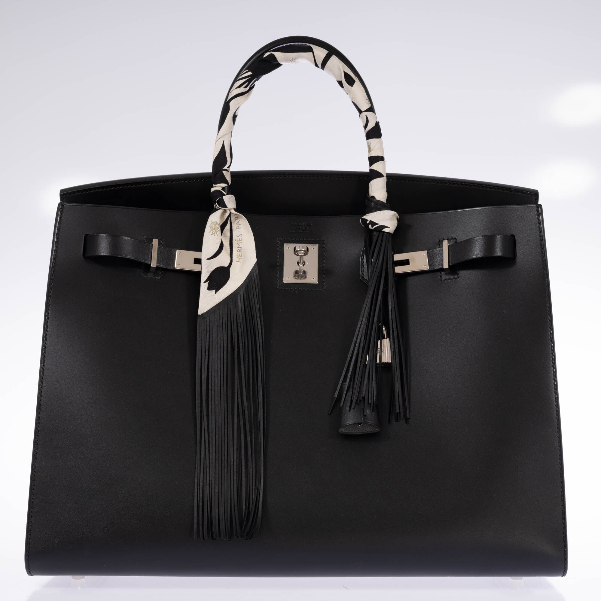 Hermès Birkin 40 Sellier Noir Vache Hunter Palladium Hardware