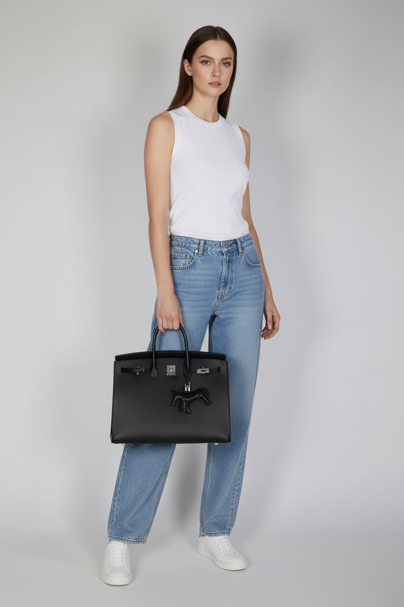Hermès Birkin 40 Sellier Noir Vache Hunter Palladium Hardware