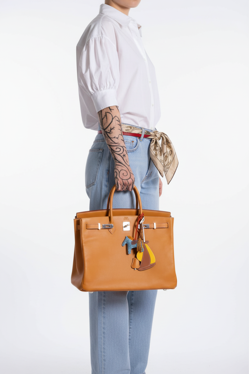 Hermès Birkin 40 Vache Naturelle Palladium Hardware