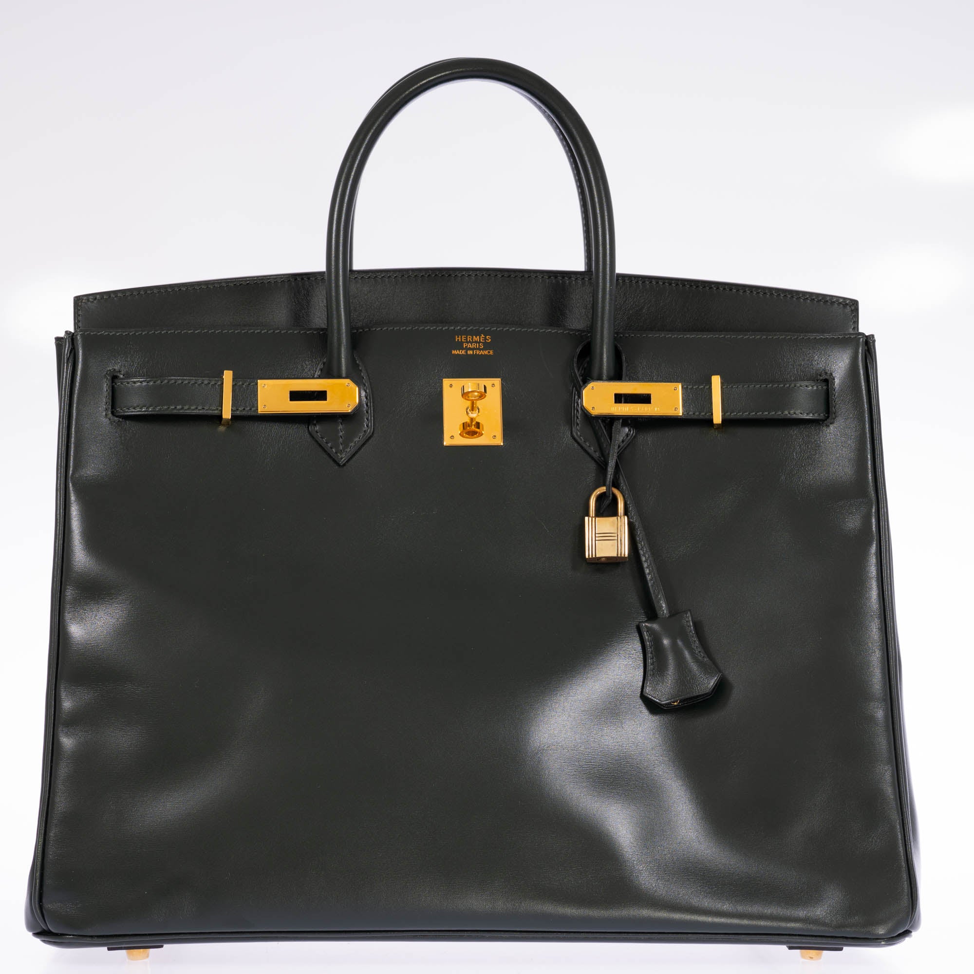Hermès Birkin 40 Vert Anglais Box Calf Gold Hardware