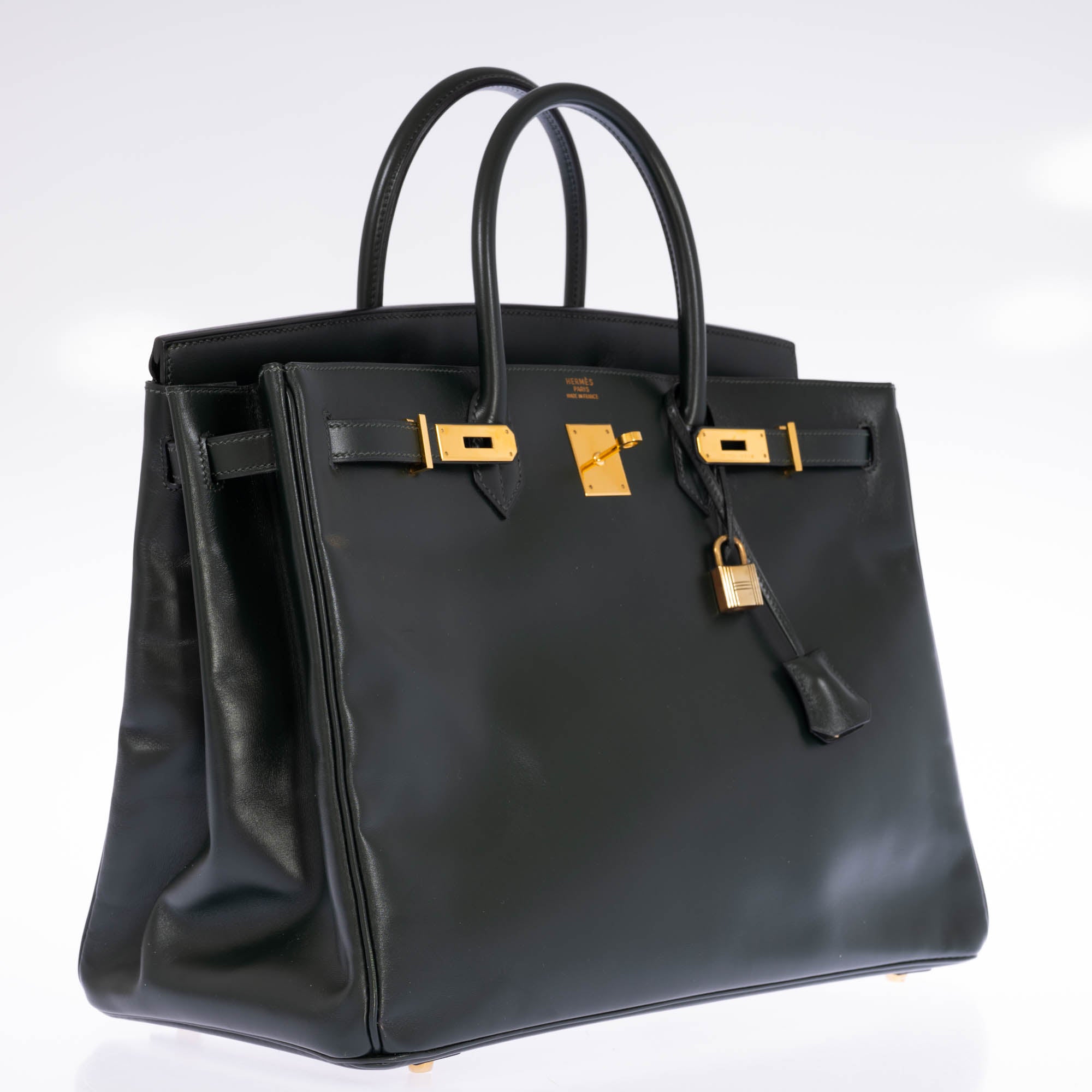 Hermès Birkin 40 Vert Anglais Box Calf Gold Hardware