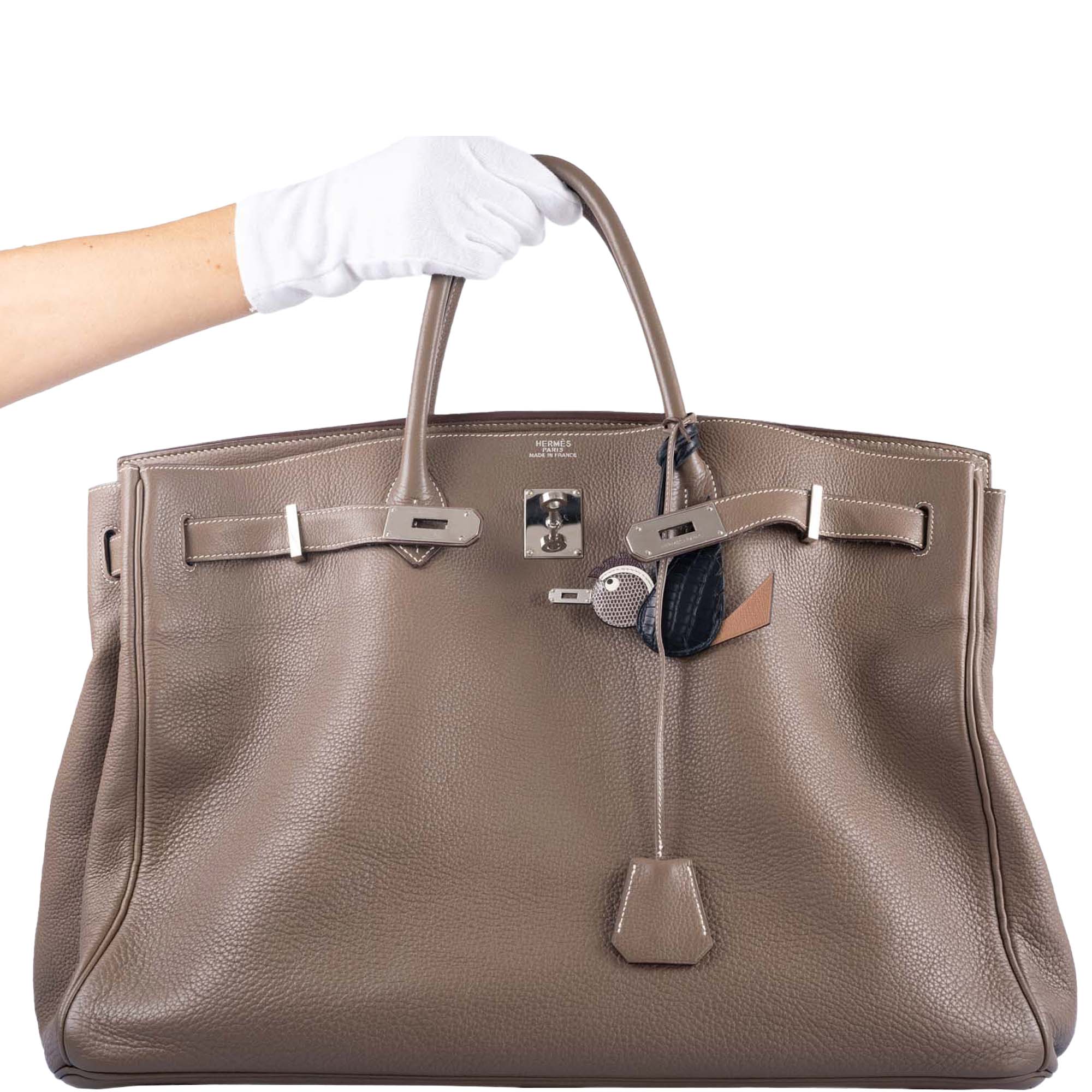 Hermès Birkin 50 Voyage Etoupe Clemence Palladium Hardware