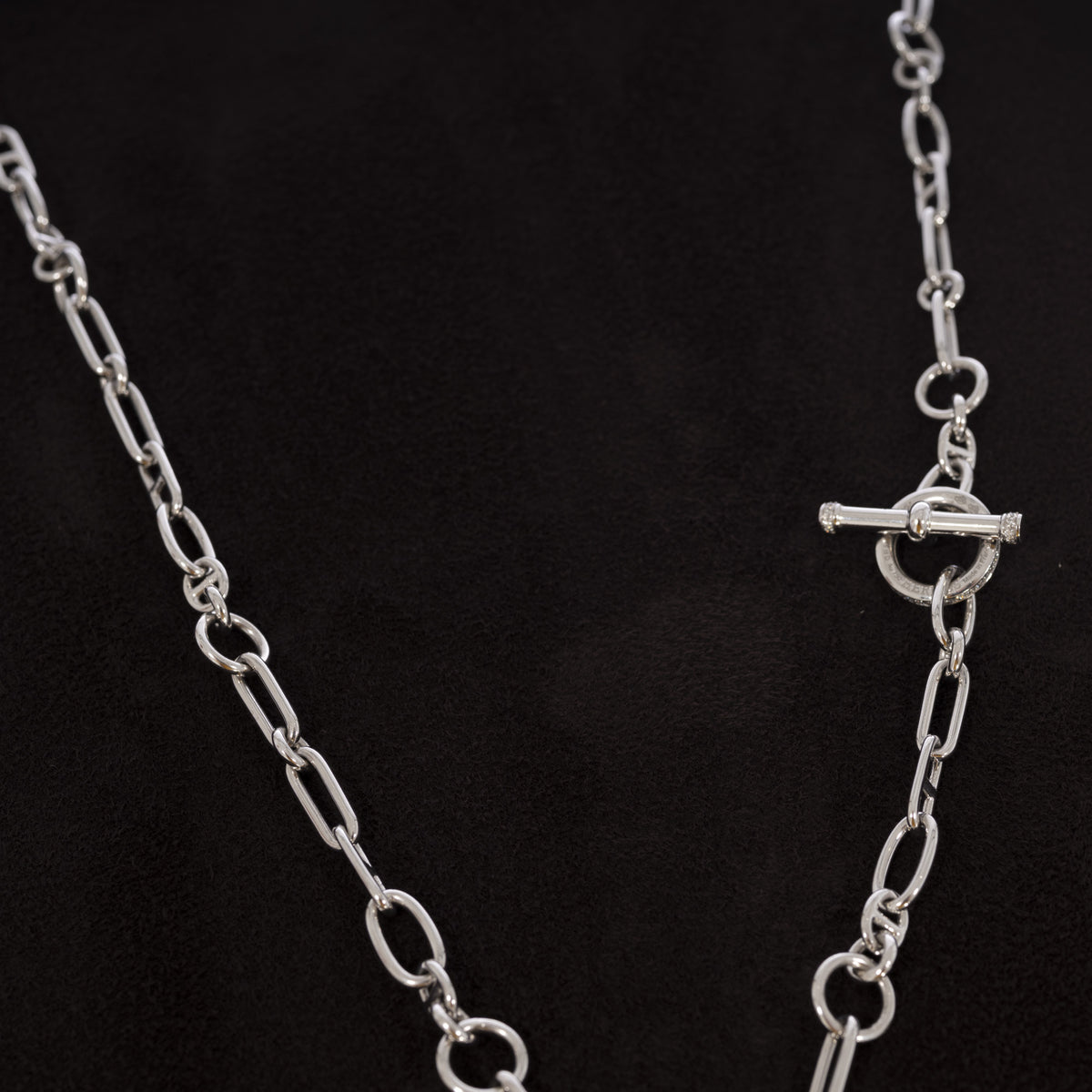 Hermès Birkin Bijou Précieux 18K White Gold Diamond Chain Mail Necklace