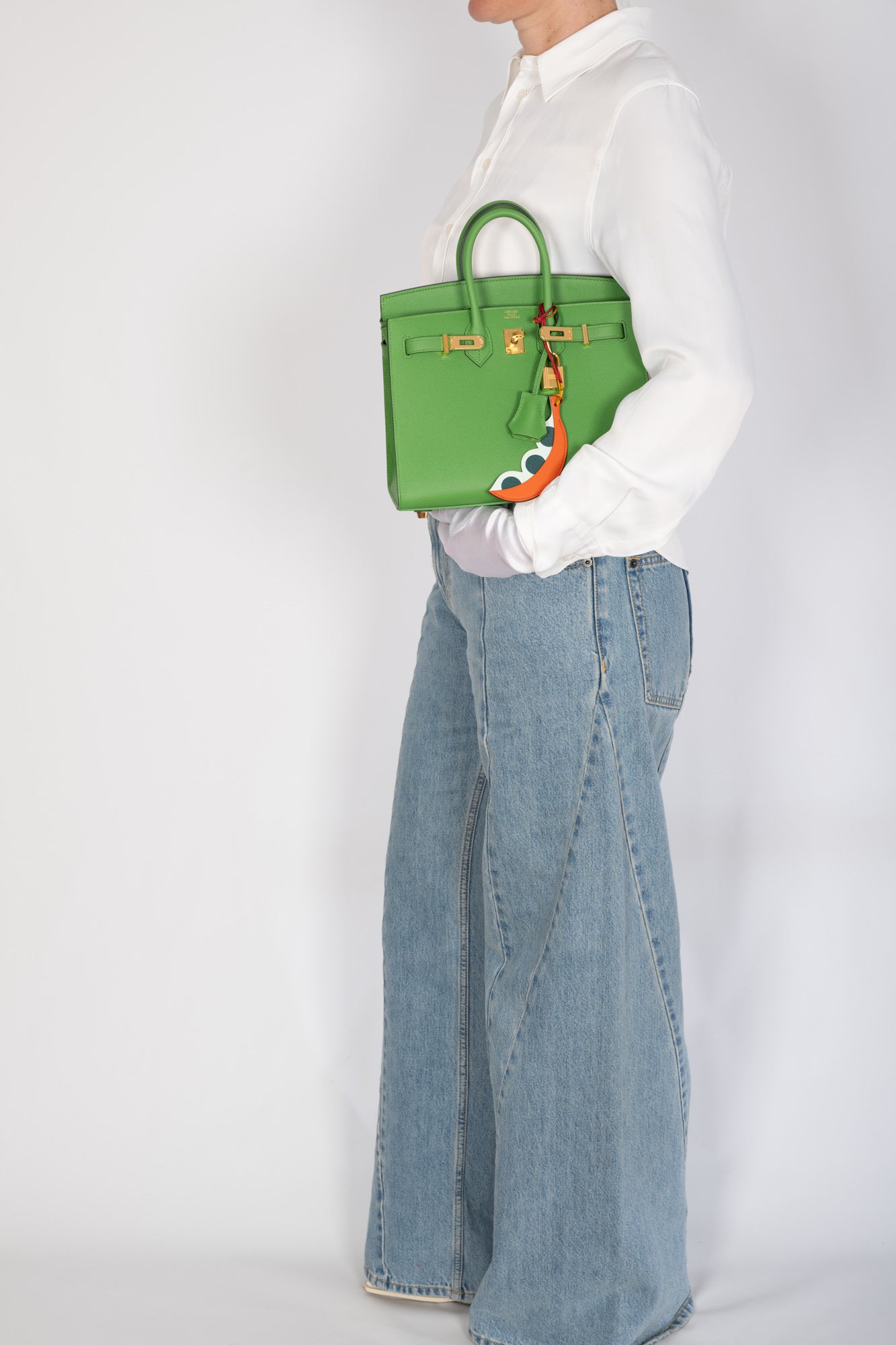 Hermès Birkin Sellier 25 Vert Yucca Epsom Gold Hardware