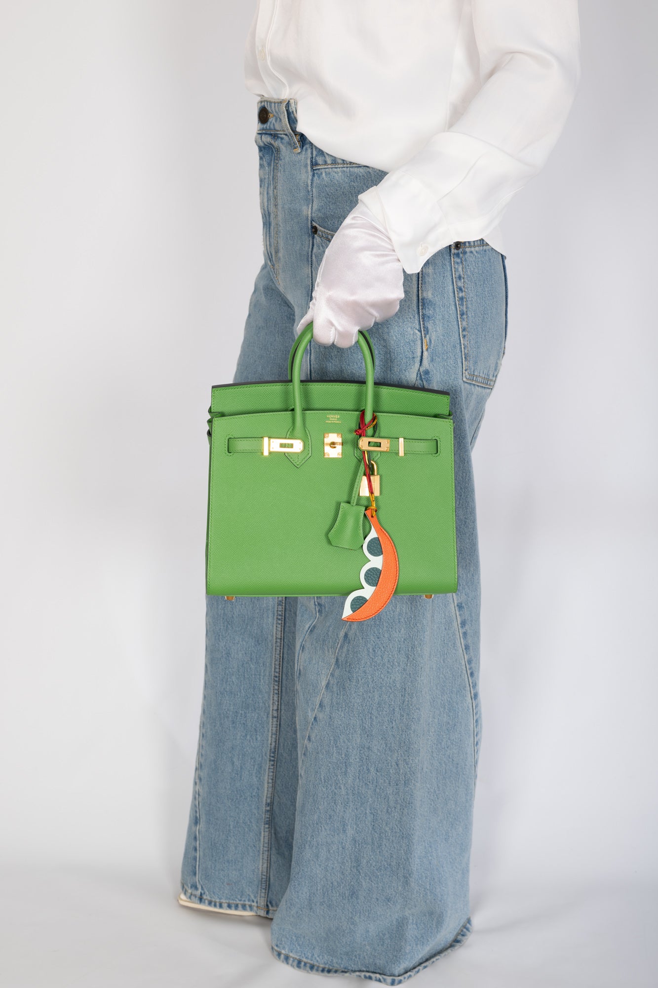 Hermès Birkin Sellier 25 Vert Yucca Epsom Gold Hardware