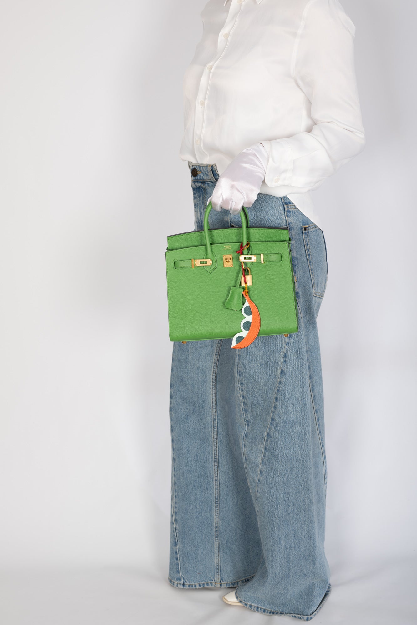 Hermès Birkin Sellier 25 Vert Yucca Epsom Gold Hardware