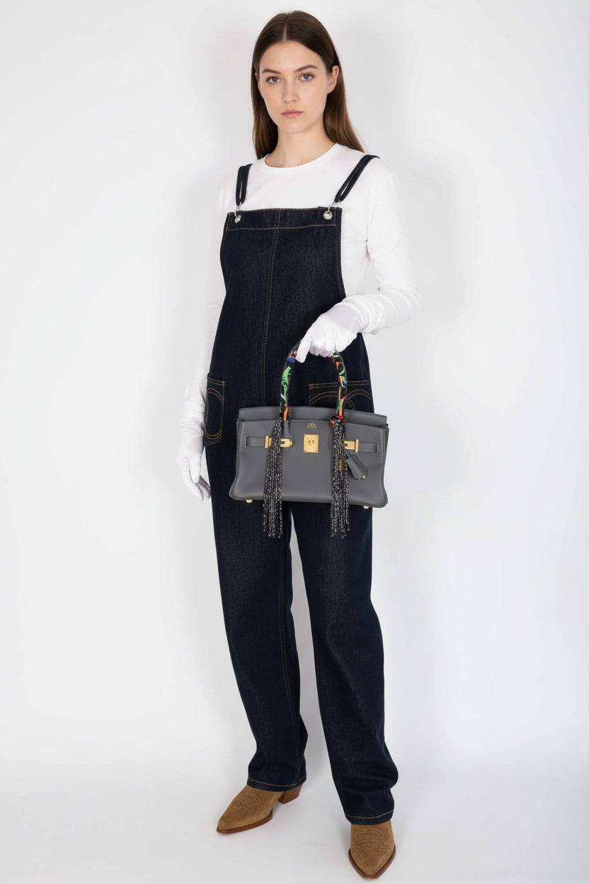 Hermès Birkin Shoulder Light 29 Ardoise Evercolor Gold Hardware