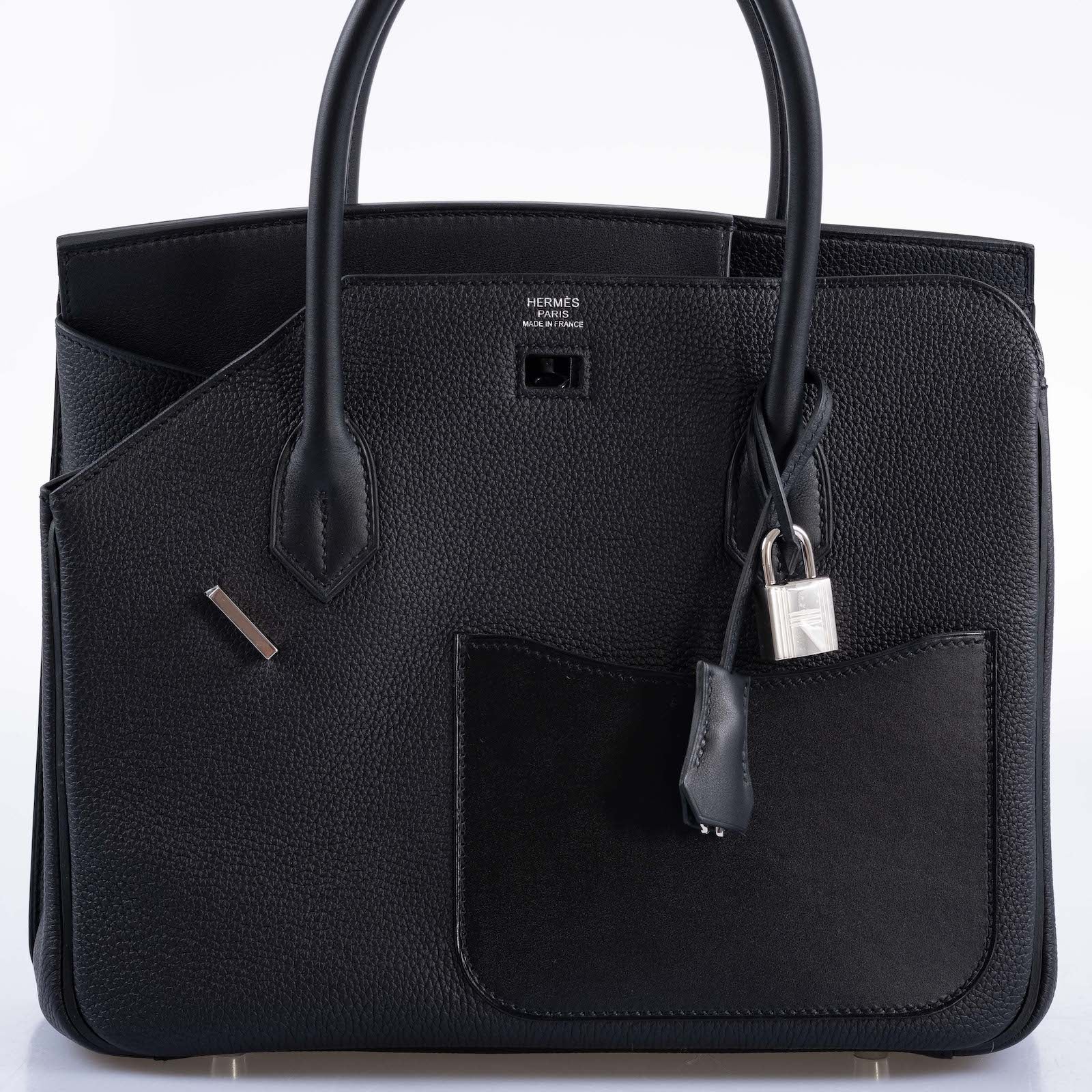 Hermès Birkin en Desordre Black Togo and Swift Palladium Hardware
