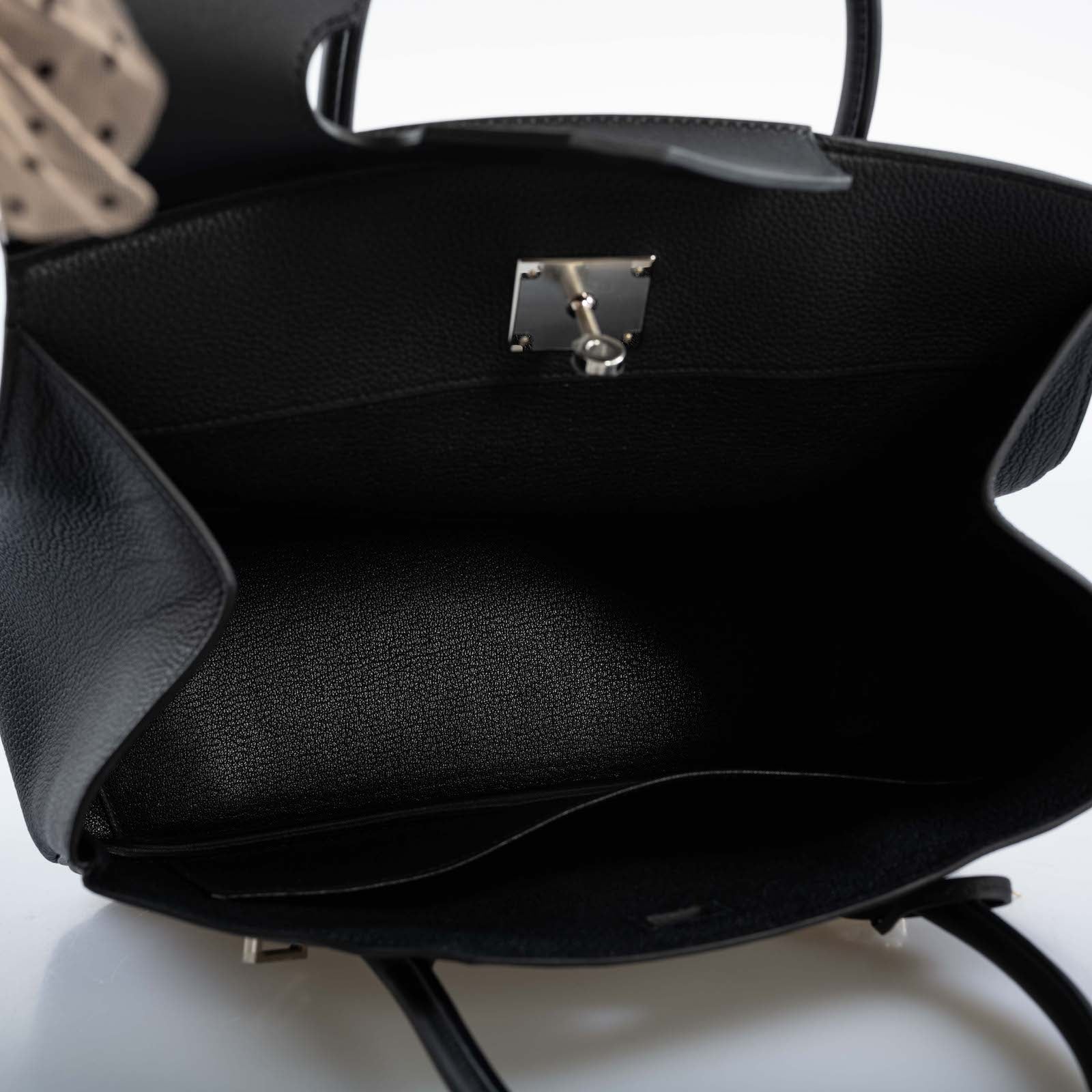 Hermès Birkin en Desordre Black Togo and Swift Palladium Hardware