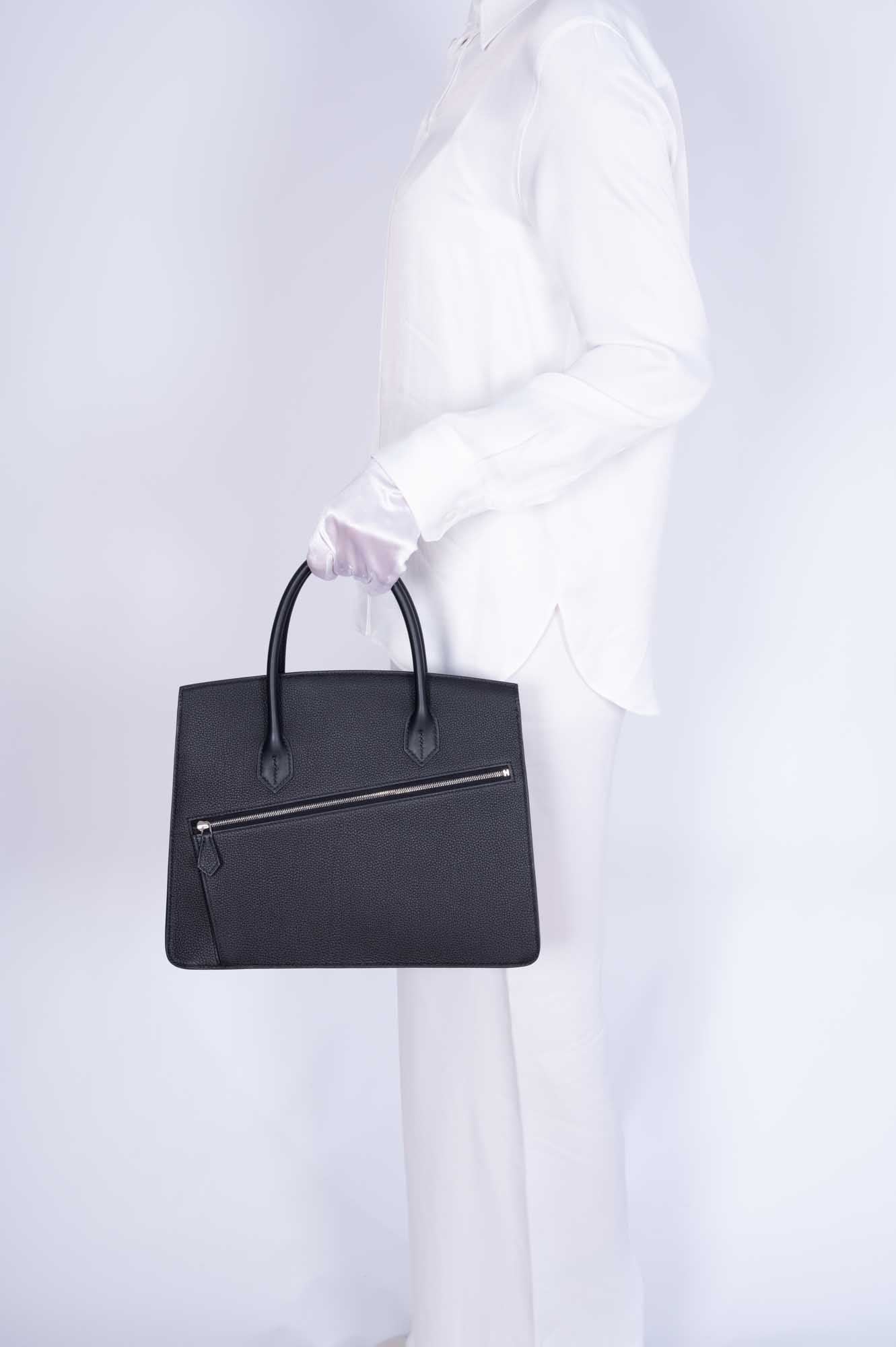 Hermès Birkin en Desordre Black Togo and Swift Palladium Hardware