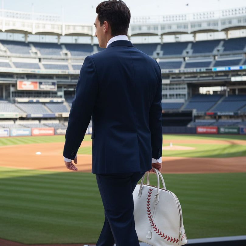 Hermès Bolide 1923 Baseball 45 Gris Perle Evercolor Rouge Stitching Palladium Hardware