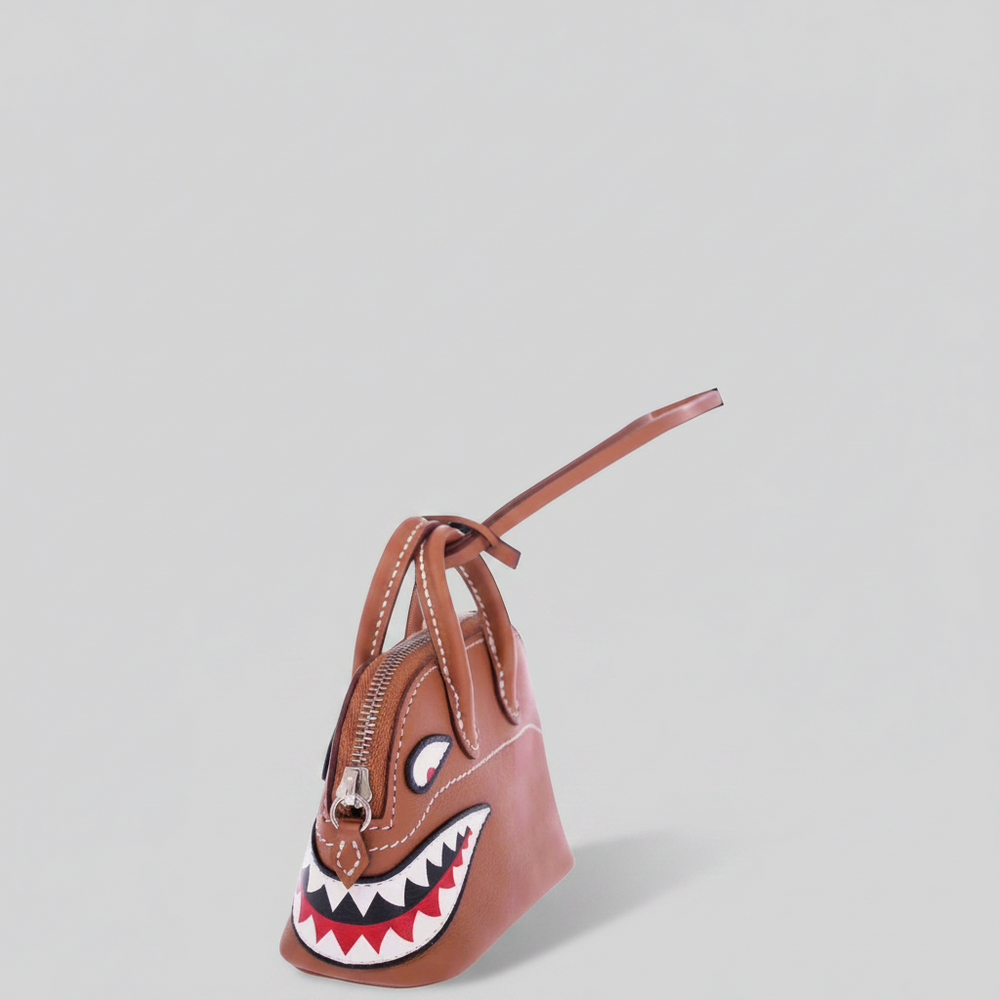Hermès Bolide Mini Shark Charm Gold Swift Palladium Hardware