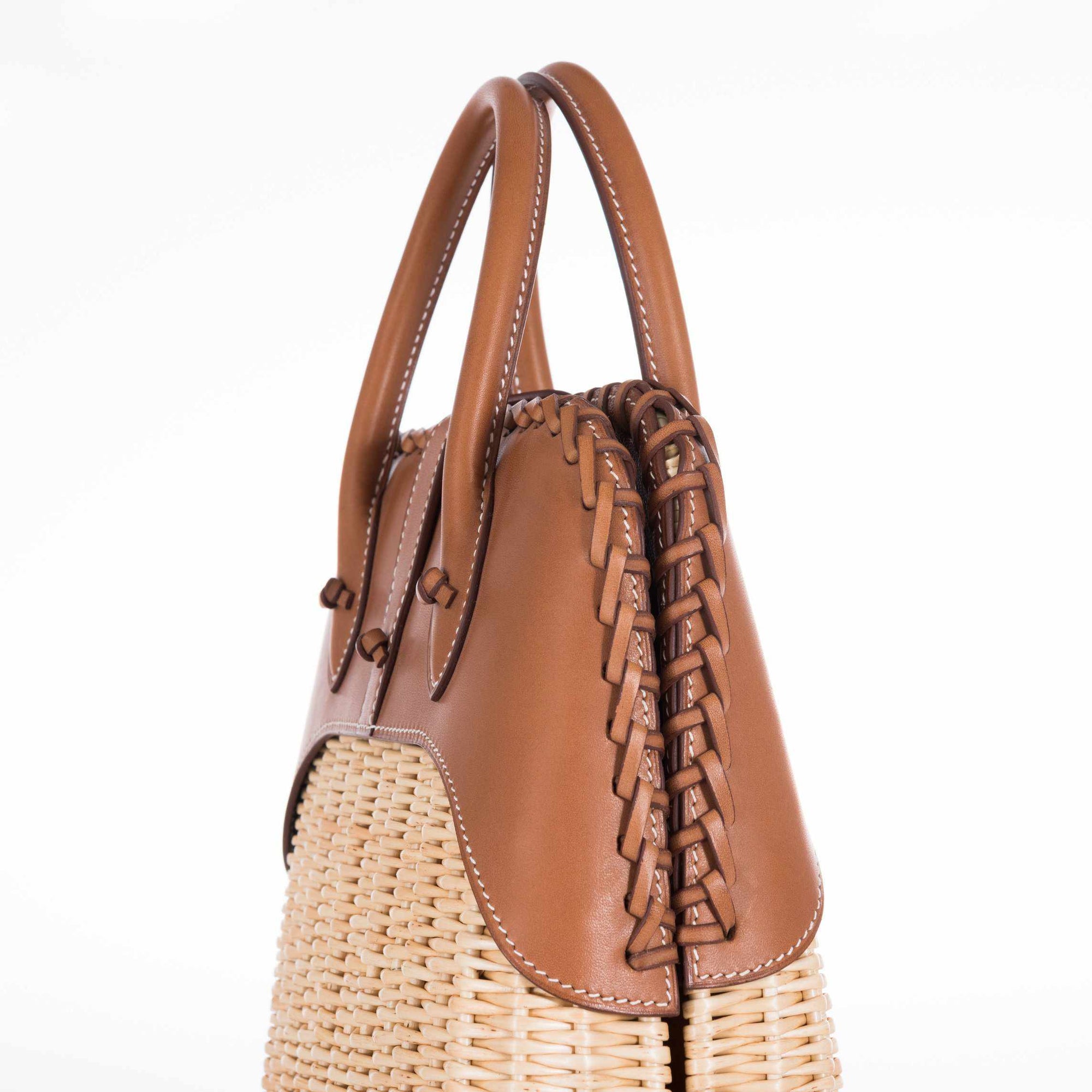 Hermès Bolide Picnic Fauve Barenia Osier Wicker Palladium Hardware