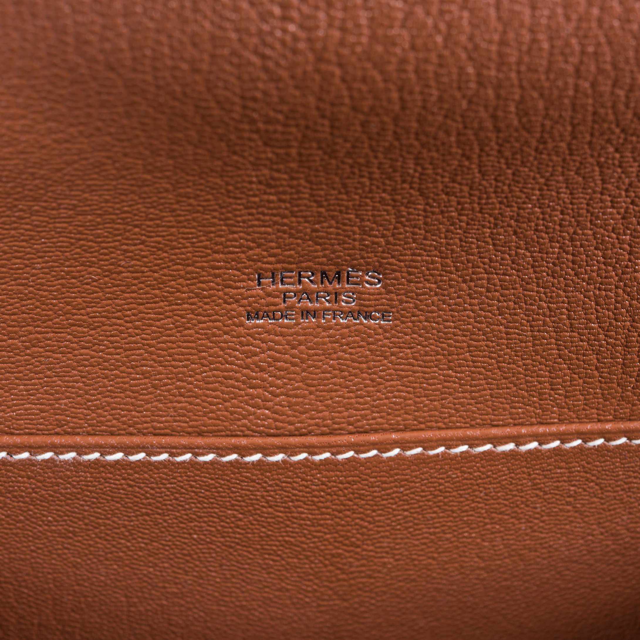 Hermès Bolide Picnic Fauve Barenia Osier Wicker Palladium Hardware