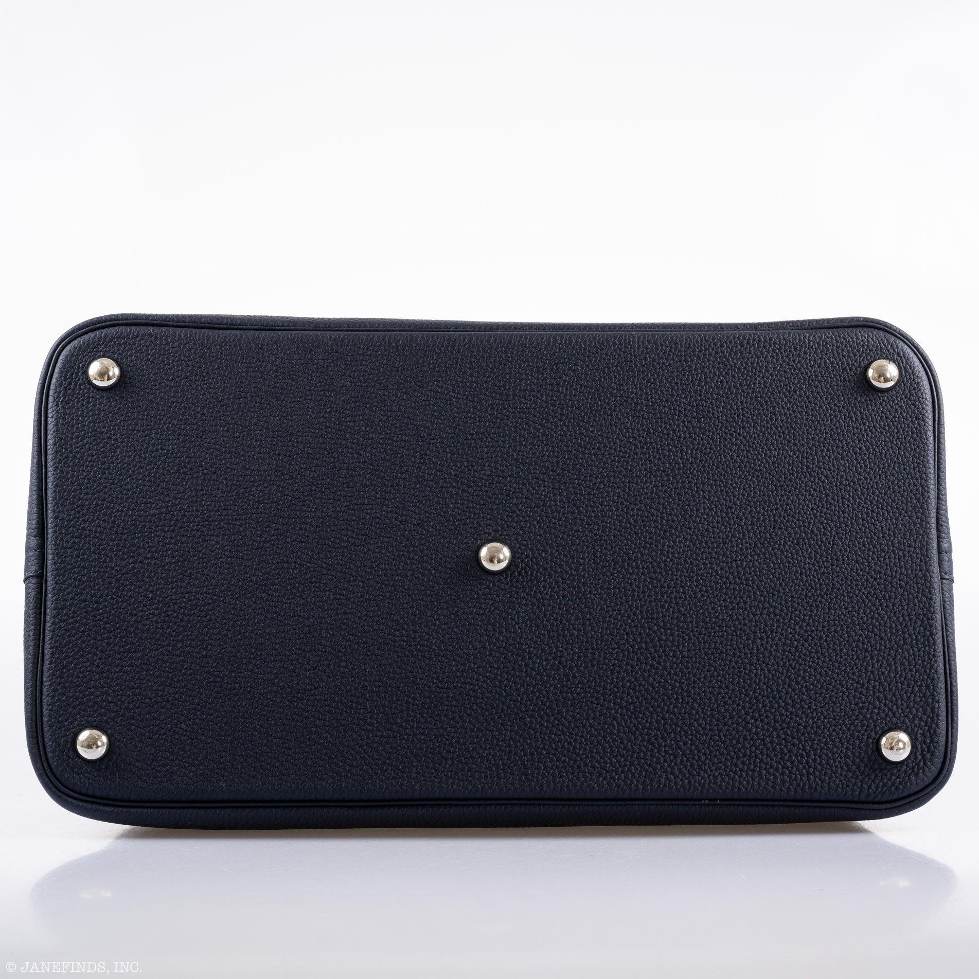 Hermès Bolide Shark 45 Bleu Nuit Togo Palladium Hardware