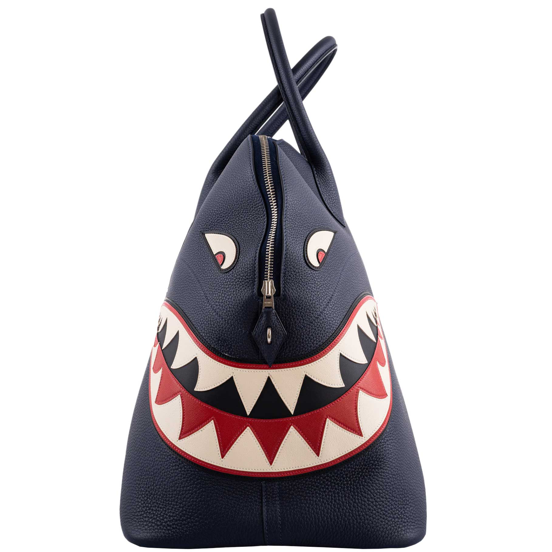 Hermès Bolide Shark 45 Bleu Nuit Togo Palladium Hardware