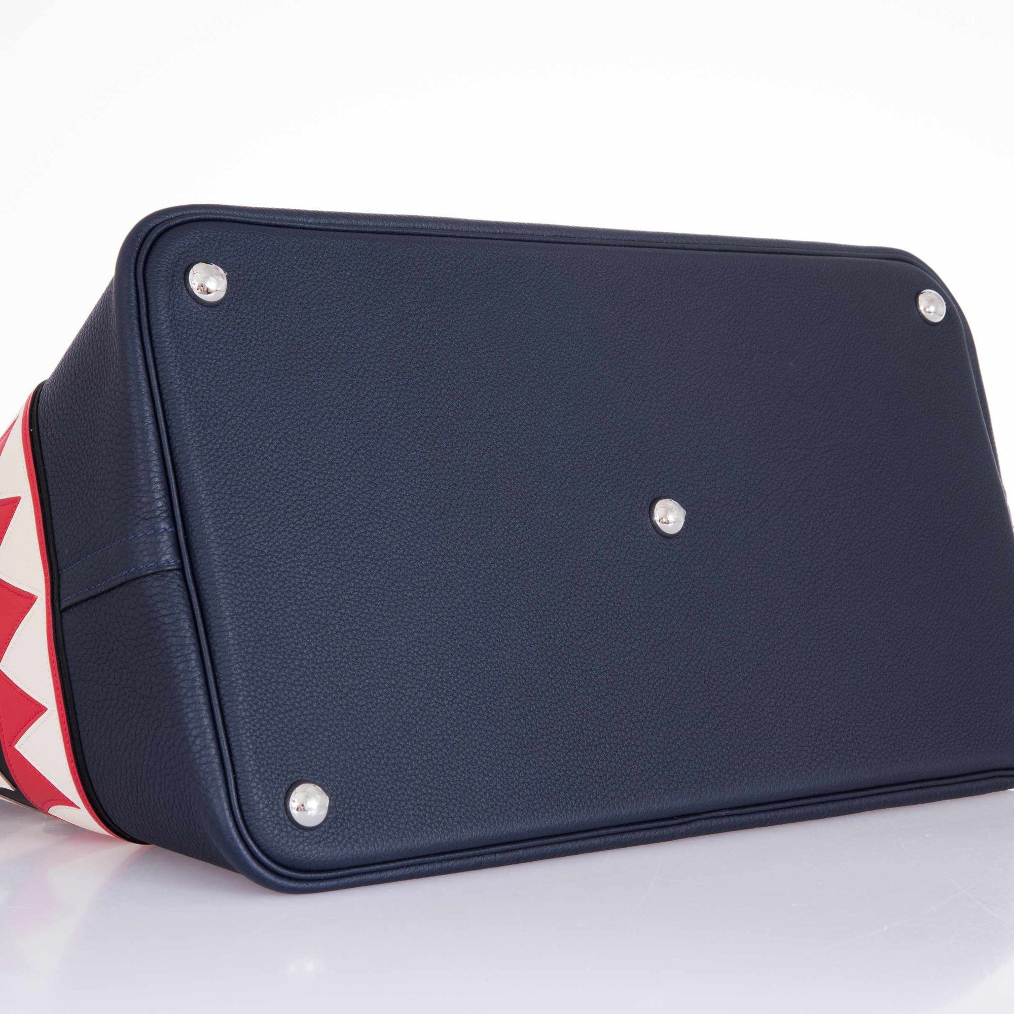 Hermès Bolide Shark 45 Bleu Nuit Togo Palladium Hardware