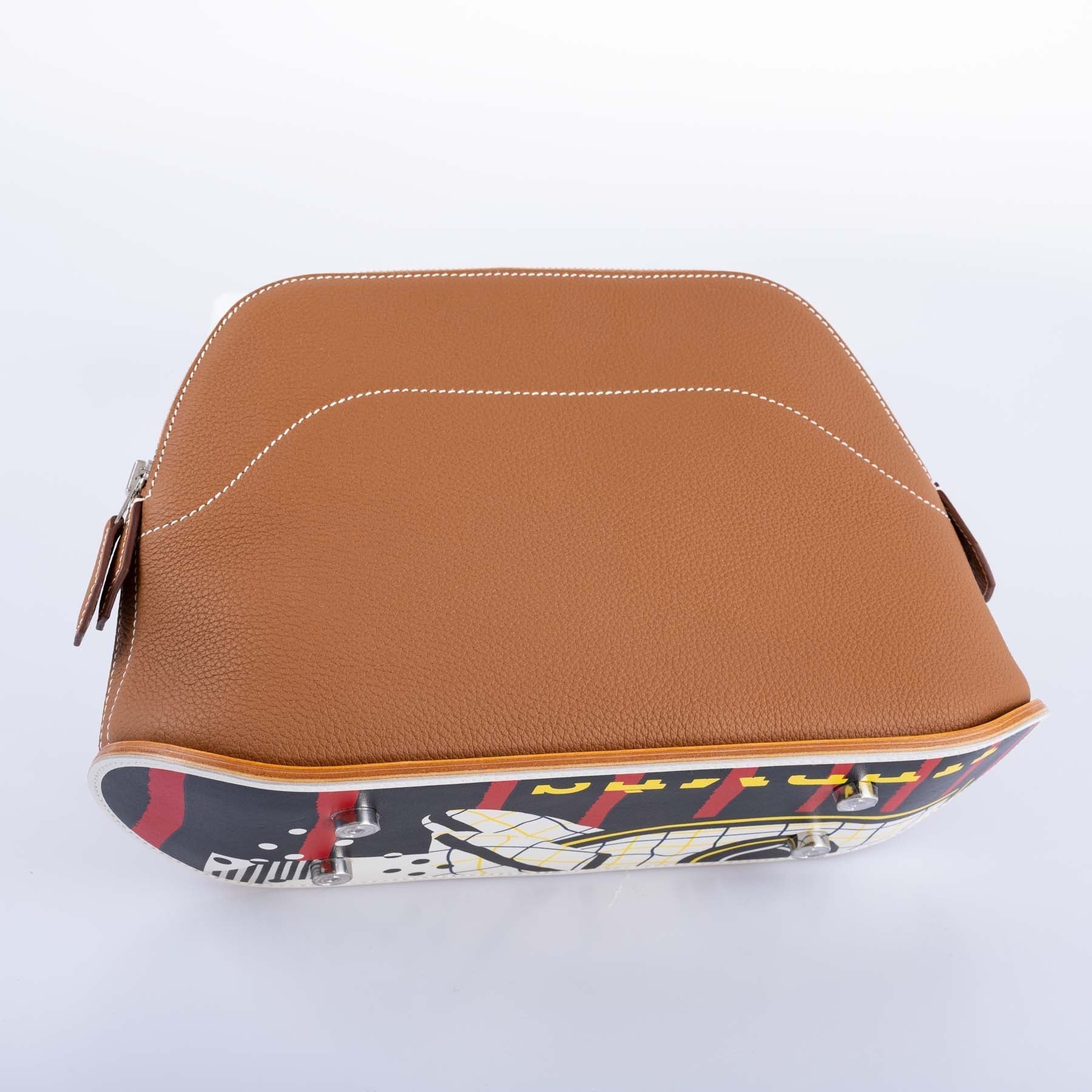 Hermès Bolide Skateboard 31 Gold Togo Printed Swift Palladium Hardware