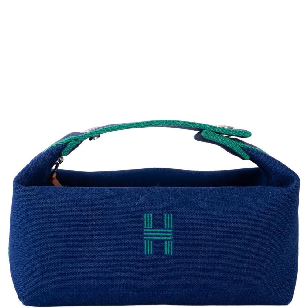 Hermès Bride-A-Brac PM Marine and Ecru Canvas with Palladium
