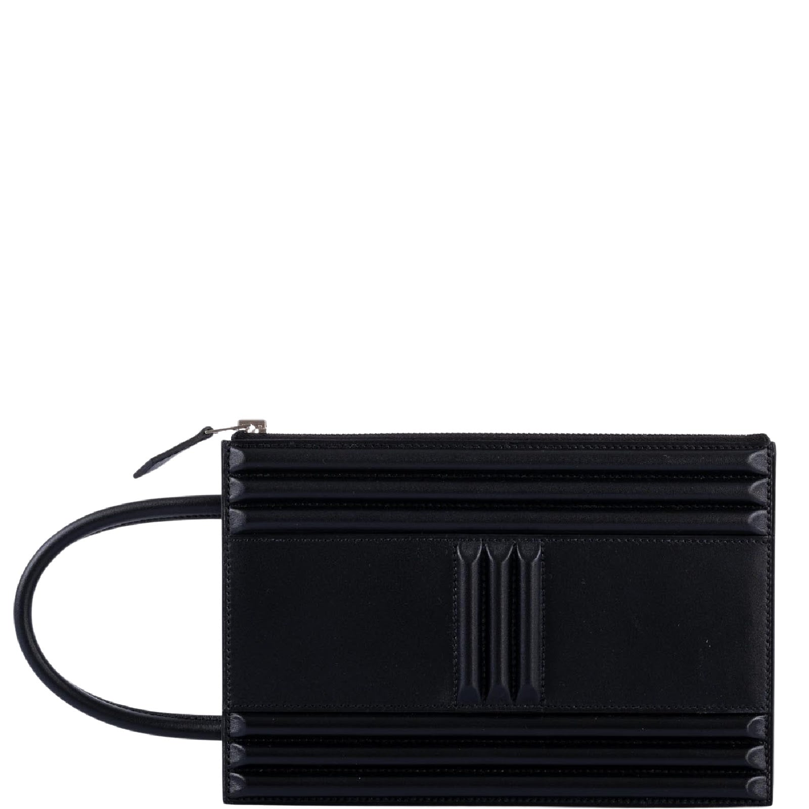 Hermès Cadena Lock Bag Black Tadelakt Palladium Hardware