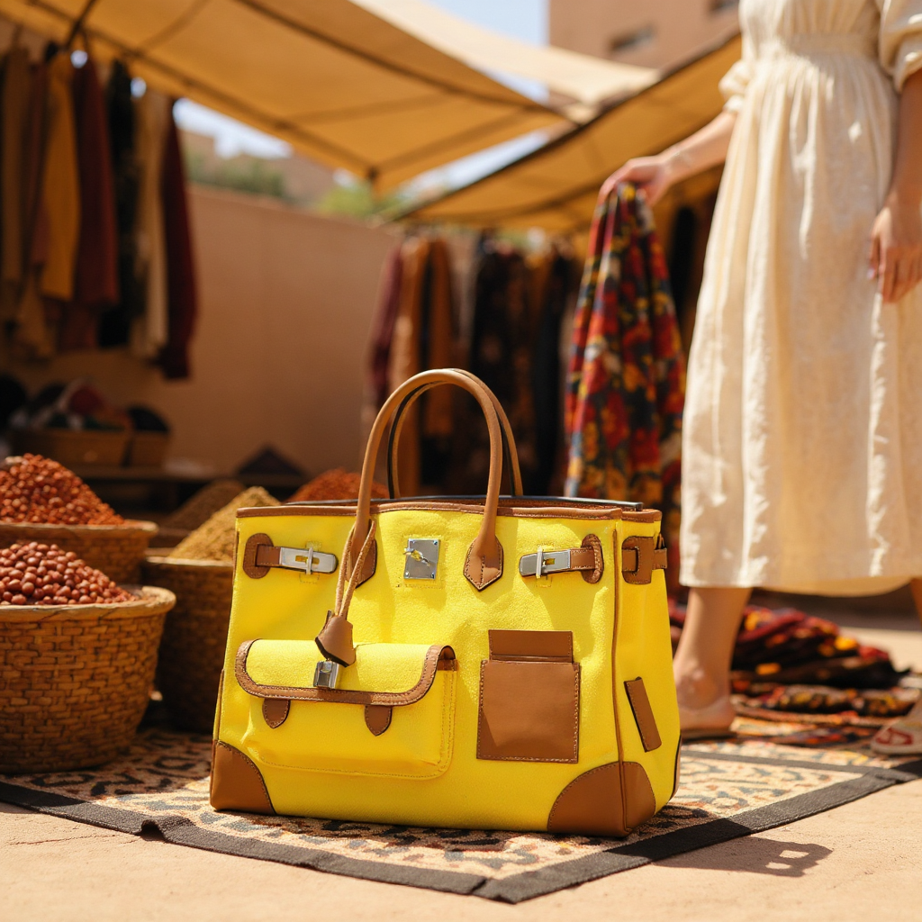 Hermès Cargo Birkin 35 Chai Swift and Jaune Citron Toile Goeland Palladium Hardware