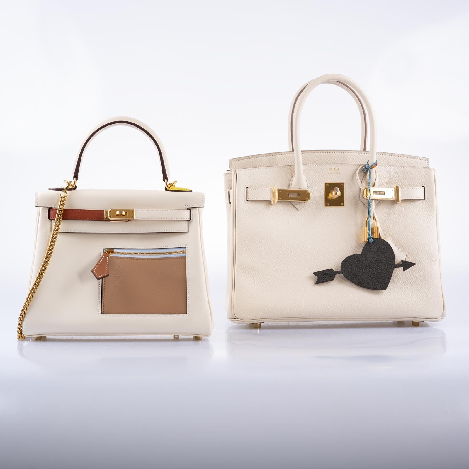 Hermès Colormatic Kelly 25 Nata Swift Gold Hardware