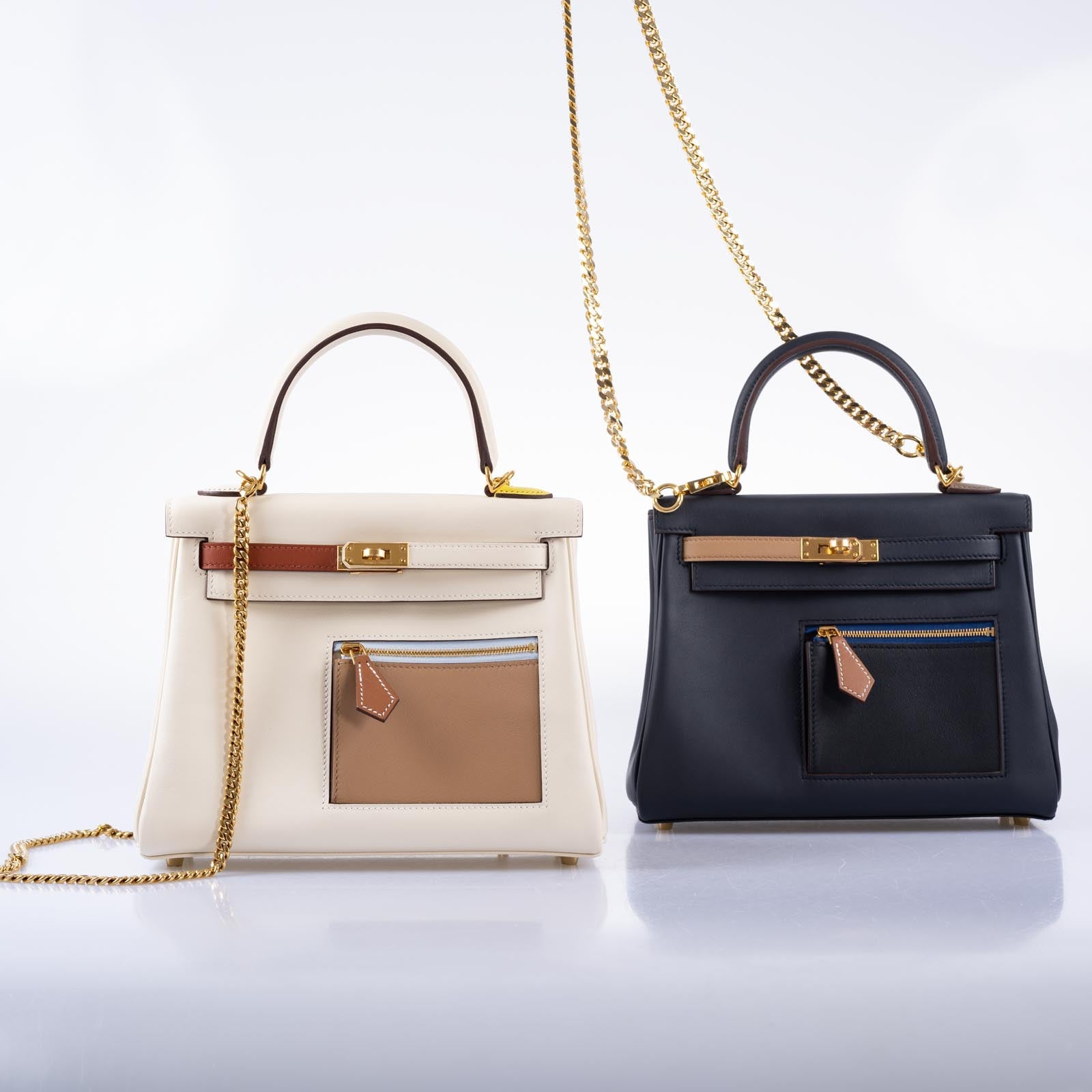 Hermès Colormatic Kelly 25 Nata Swift Gold Hardware