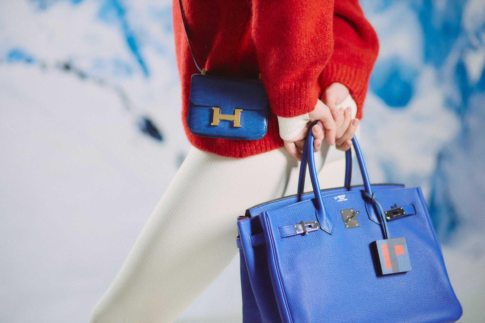 Hermès Constance 14 Micro Bleu Saphir Niloticus Lizard Gold Hardware
