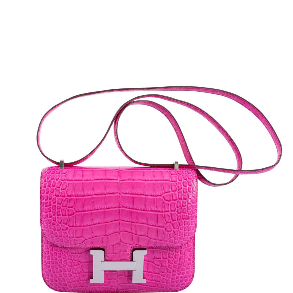 Hermes Hermes Constance Alligator matt Dreamy pink Gold Hardware 18cm Full  Handmade in 2023