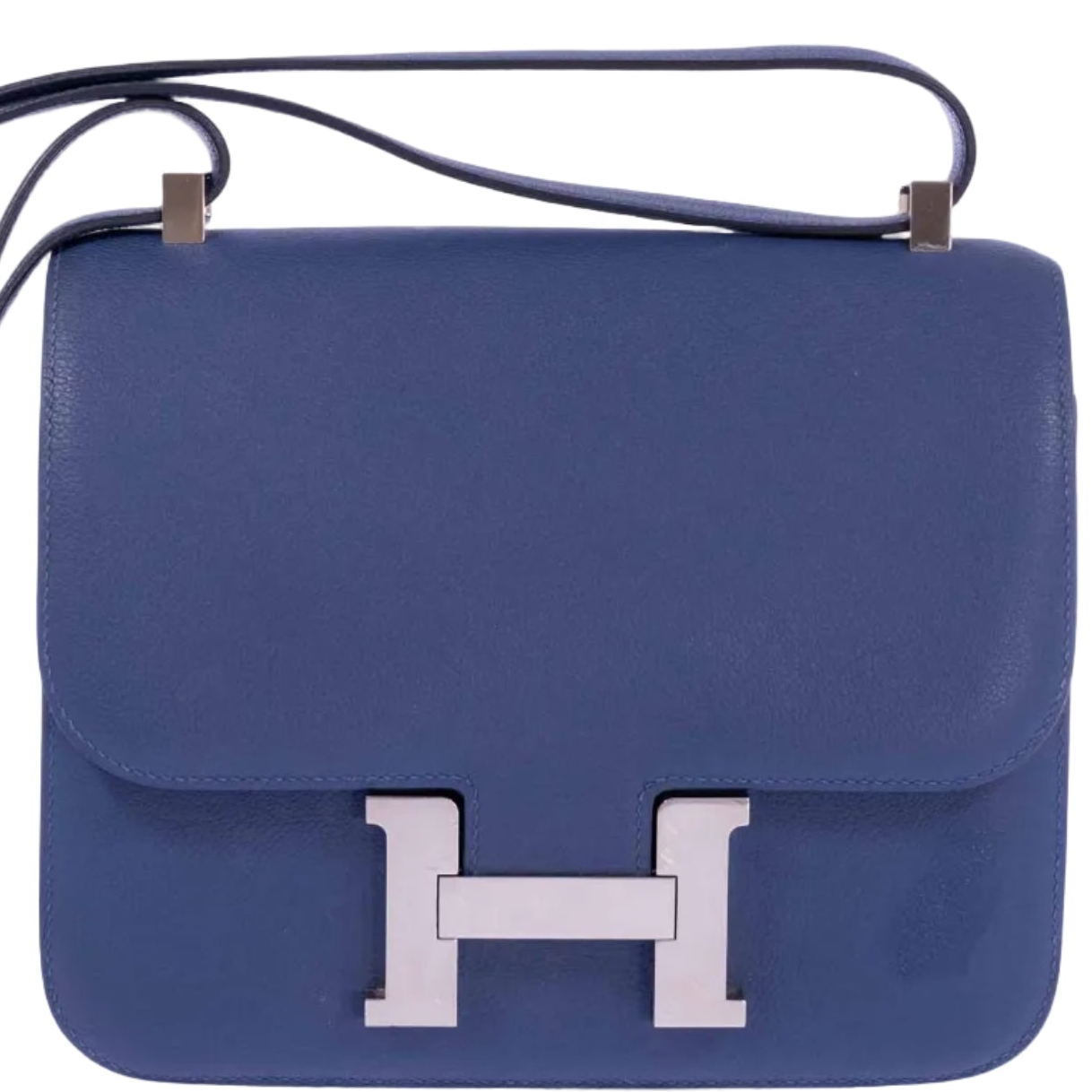 Hermès Constance 24 Bleu Brighton Evercolor Palladium Hardware