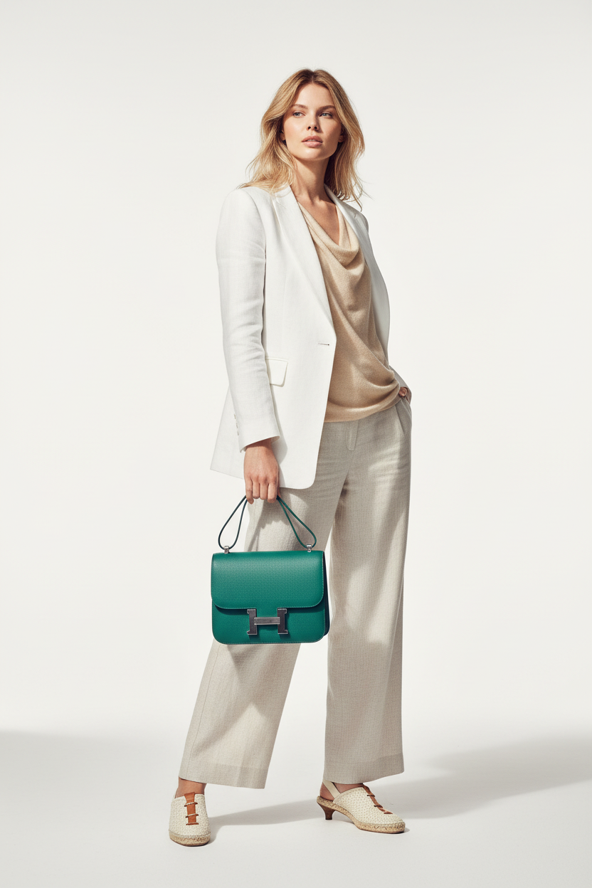 Hermès Constance 24 Malachite Epsom Palladium Hardware