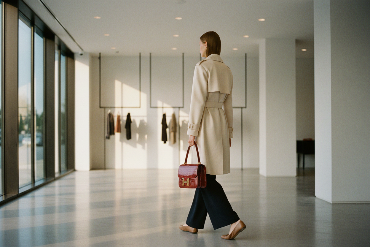 Hermès Constance 24 Rouge H Shiny Niloticus Crocodile Gold Hardware