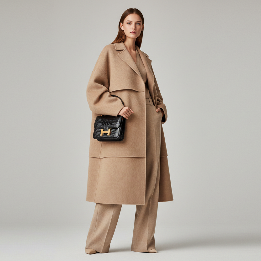 Hermès Constance 24 Verso Noir Shiny Alligator Rouge H Interior Gold Hardware