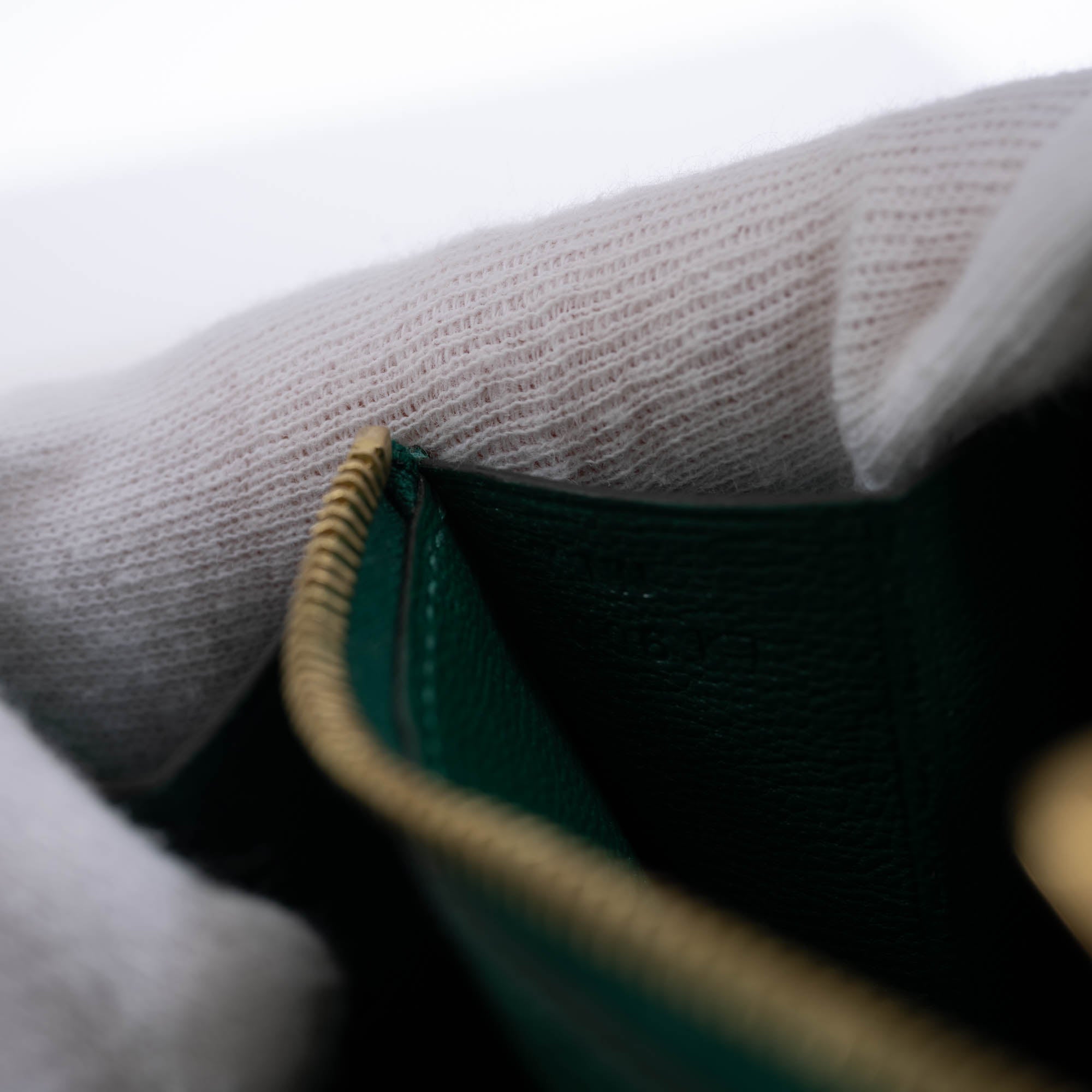 Hermès Constance Compact Wallet Vert Emerald Alligator Gold Hardware